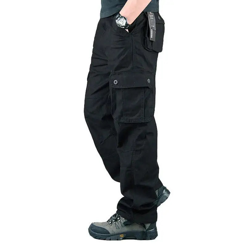 Pantalón Cargo para Hombre – Jogger Urbano Multi Bolsillos Estilo Casual