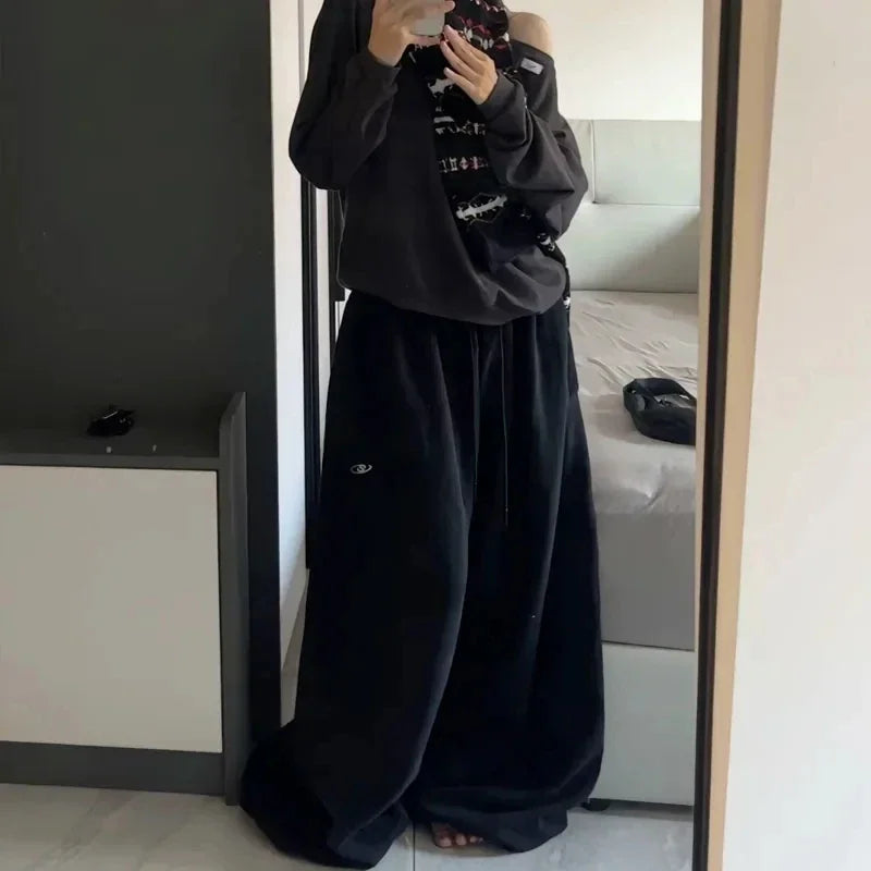 Sweatpants Oversize Black – Wide Leg Hip-Hop Style