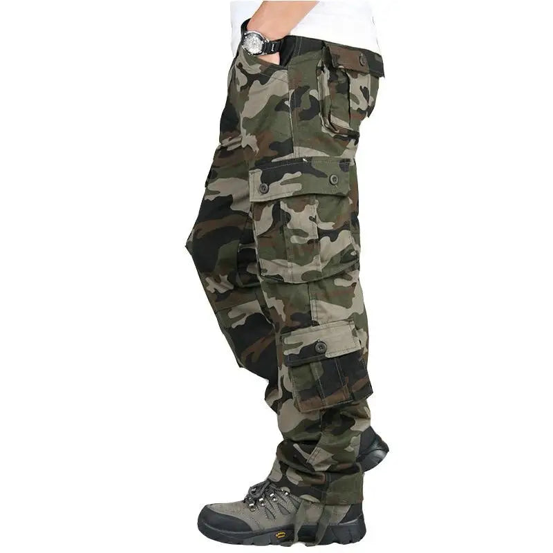 Pantalón Cargo para Hombre – Jogger Urbano Multi Bolsillos Estilo Casual
