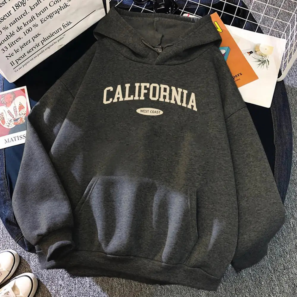 Hoodie California West Coast – Oversize Fleece