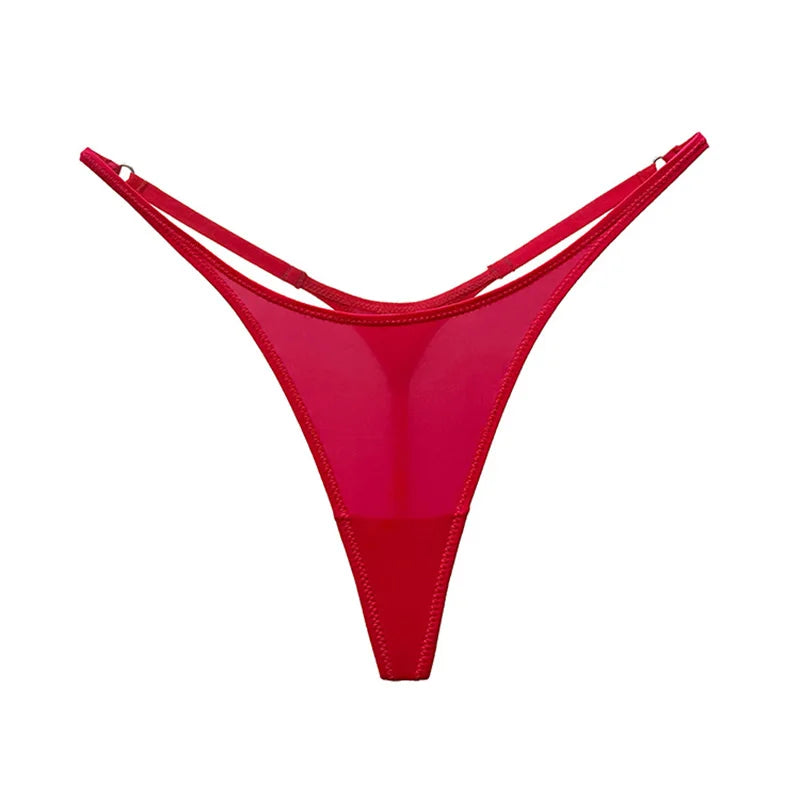 Panty G-String Seda Fría – Tanga Sexy Animal Print para Mujer | Lingerie Invisible