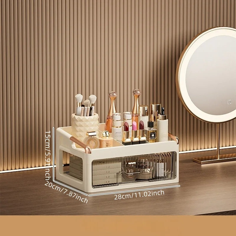 Organizador de Maquillaje con Cajones – Almacenador de Cosméticos y Skincare Multifuncional