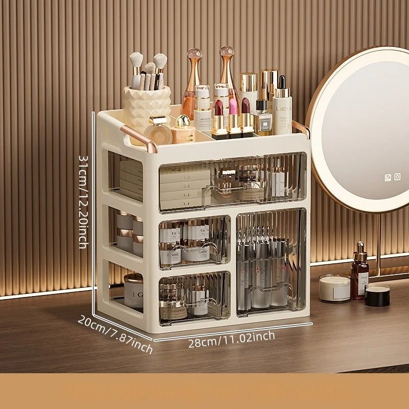 Organizador de Maquillaje con Cajones – Almacenador de Cosméticos y Skincare Multifuncional