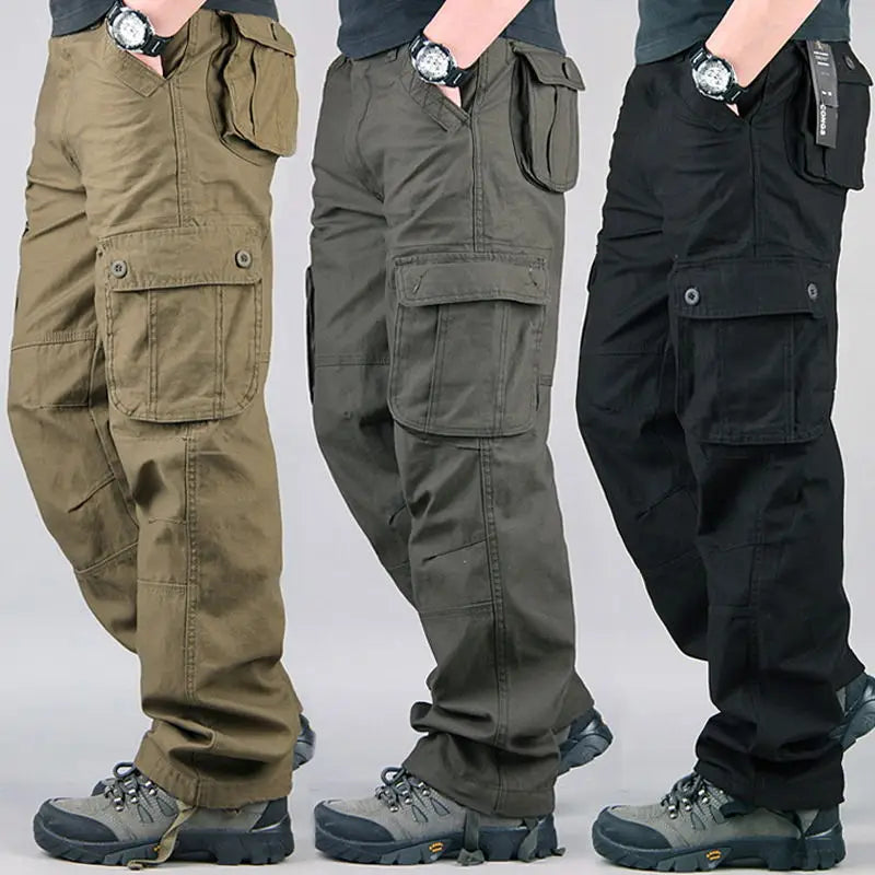 Pantalón Cargo para Hombre – Jogger Urbano Multi Bolsillos Estilo Casual