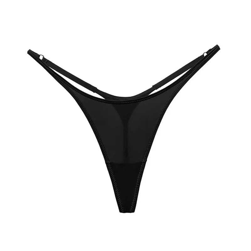 Panty G-String Seda Fría – Tanga Sexy Animal Print para Mujer | Lingerie Invisible