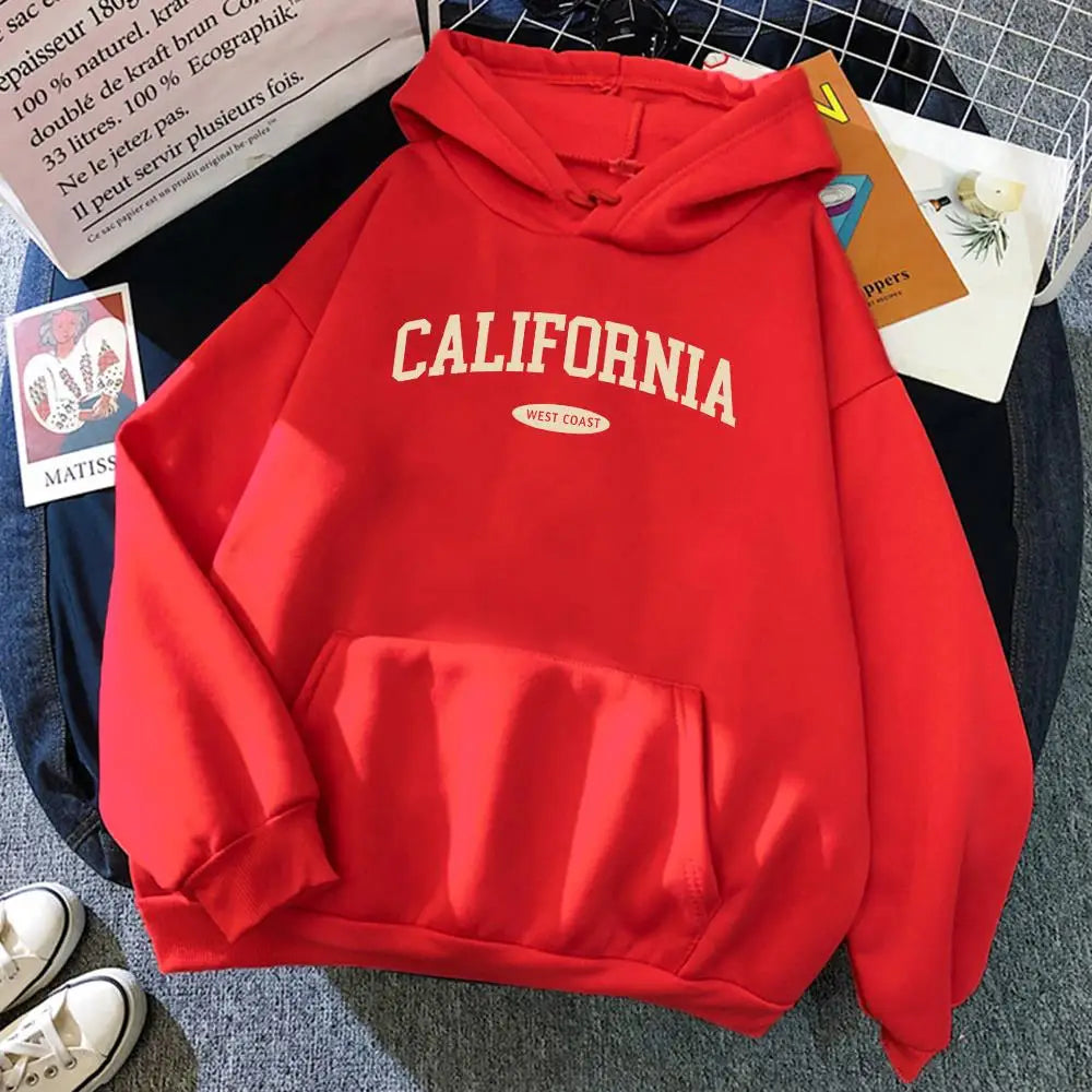 Hoodie California West Coast – Oversize Fleece