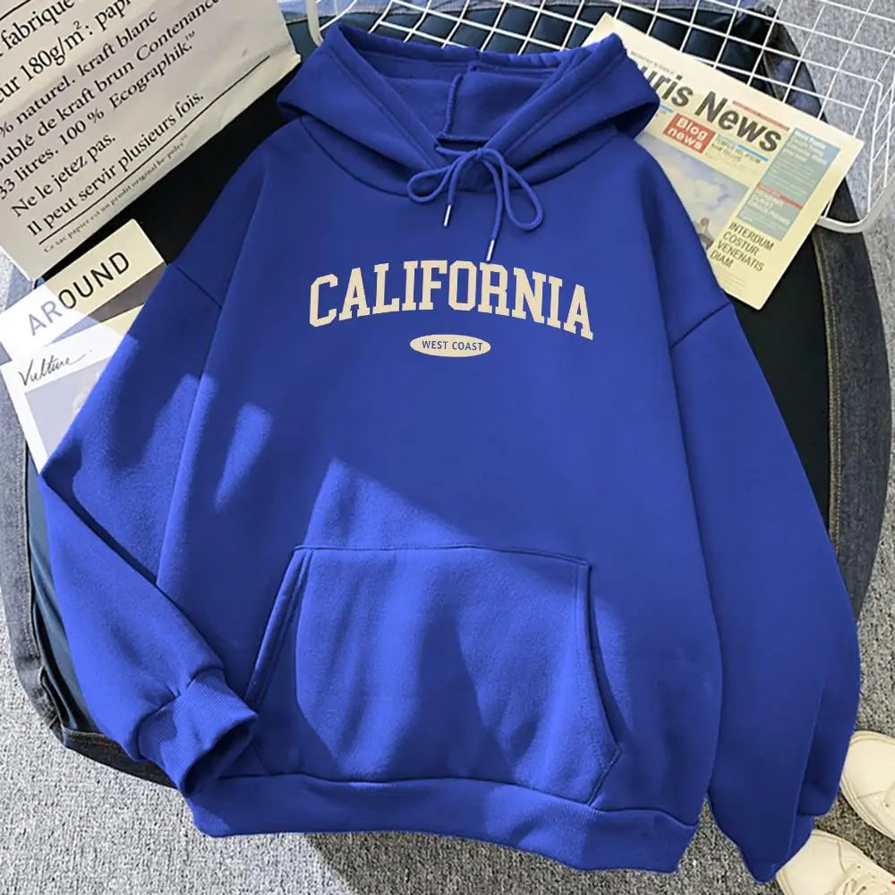 Hoodie California West Coast – Oversize Fleece