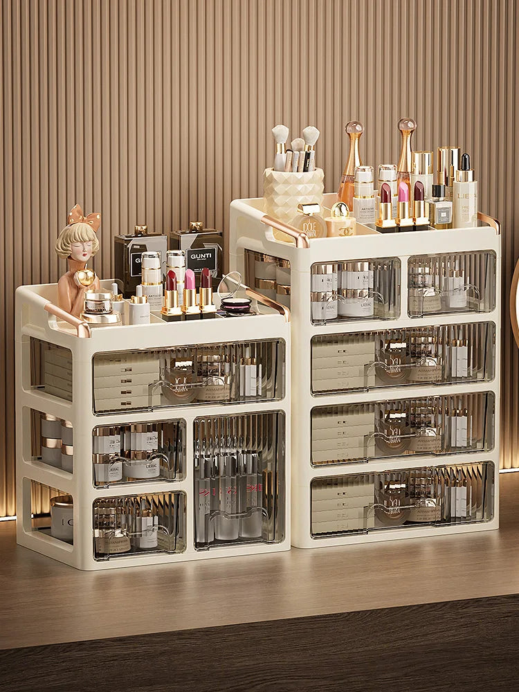 Organizador de Maquillaje con Cajones – Almacenador de Cosméticos y Skincare Multifuncional