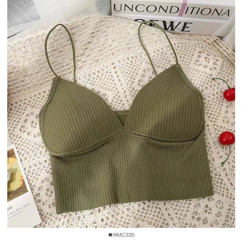 Ribbed Seamless Crop Tank – Soft Edge for Daily Movement