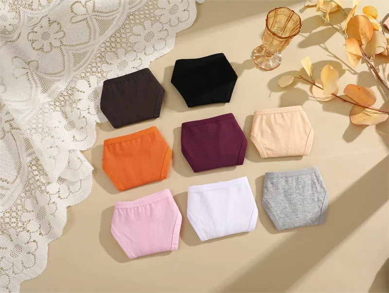 8Pcs/Set Women Cotton Panties Sexy Low Waist G-String Thong Thin Belts Female Breahtable Underwear Ladies Soild Panties Lingerie