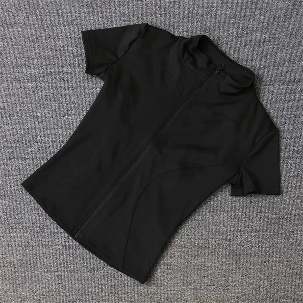 Chaqueta Deportiva de Compresión para Mujer – Ajuste Slim, Cierre Completo y Secado Rápido