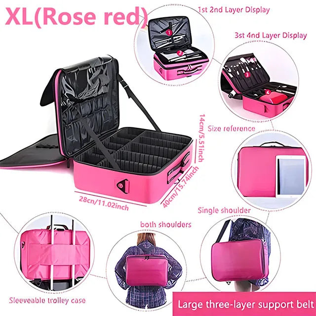 Pro Beauty Case – Organizador de Maquillaje Profesional