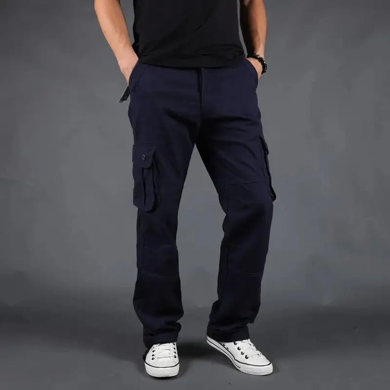 Pantalón Cargo para Hombre – Jogger Urbano Multi Bolsillos Estilo Casual