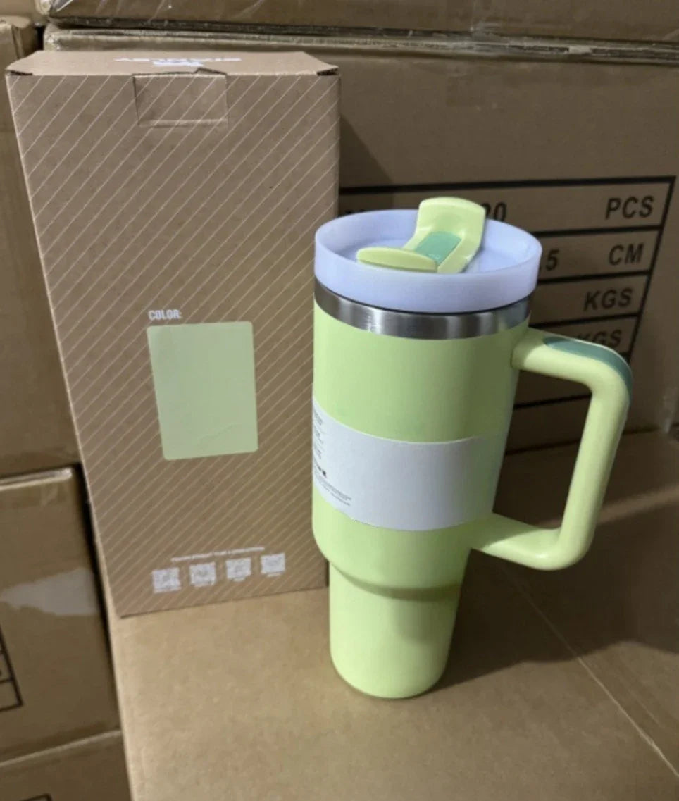 Vaso Térmico 14oz con Asa – Termo de Acero Inoxidable Antifugas para Café y Bebidas