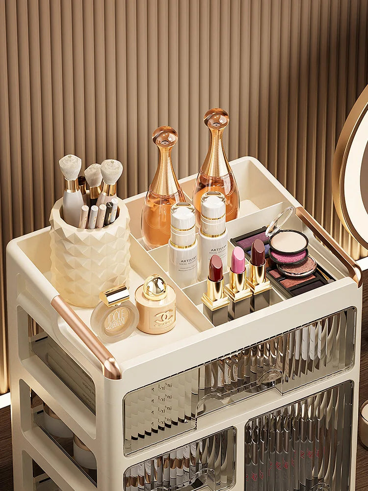 Organizador de Maquillaje con Cajones – Almacenador de Cosméticos y Skincare Multifuncional