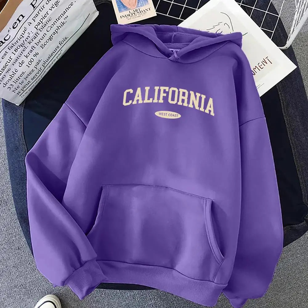 Hoodie California West Coast – Oversize Fleece