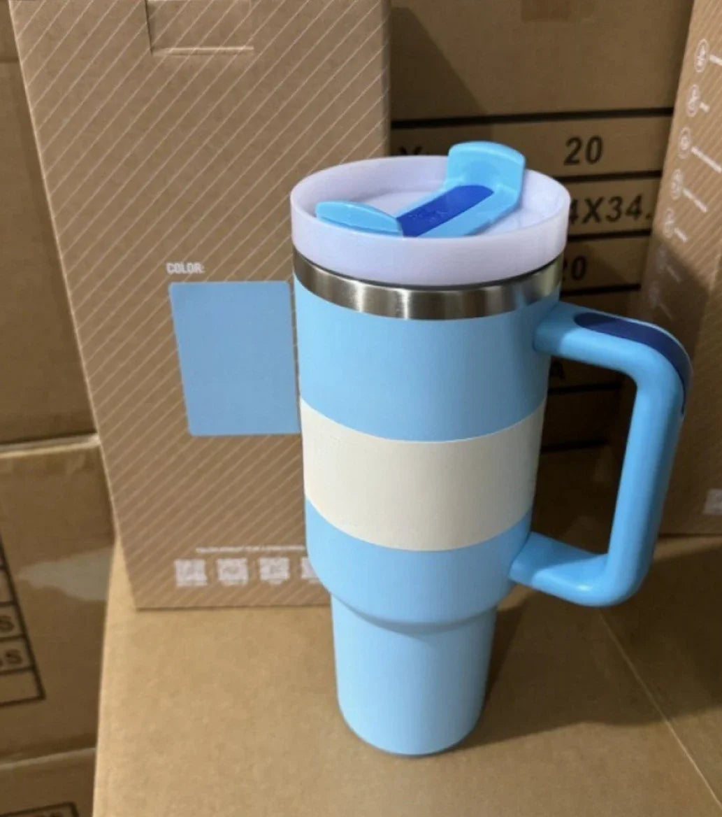 Vaso Térmico 14oz con Asa – Termo de Acero Inoxidable Antifugas para Café y Bebidas