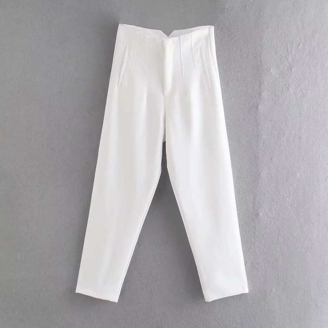 Pantalón Elegance Premium – Tiro Alto Corte Recto