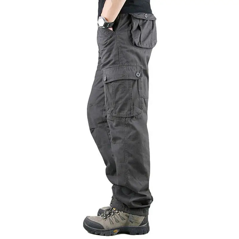 Pantalón Cargo para Hombre – Jogger Urbano Multi Bolsillos Estilo Casual
