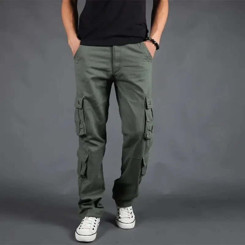 Pantalón Cargo para Hombre – Jogger Urbano Multi Bolsillos Estilo Casual