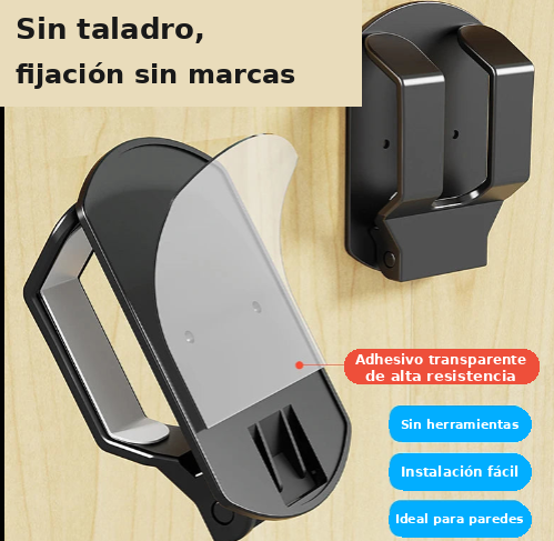 Soporte Adhesivo para Audífonos y Controles – Organizador Universal de Pared y Escritorio Gaming