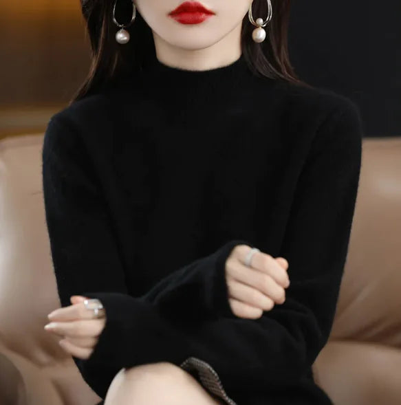 Half-Turtleneck Sweater – Calm Layers for Cold Mornings